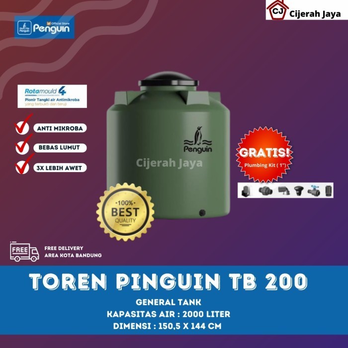 Penguin Tb 200 ( 2000 Liter ) Toren Tangki Air