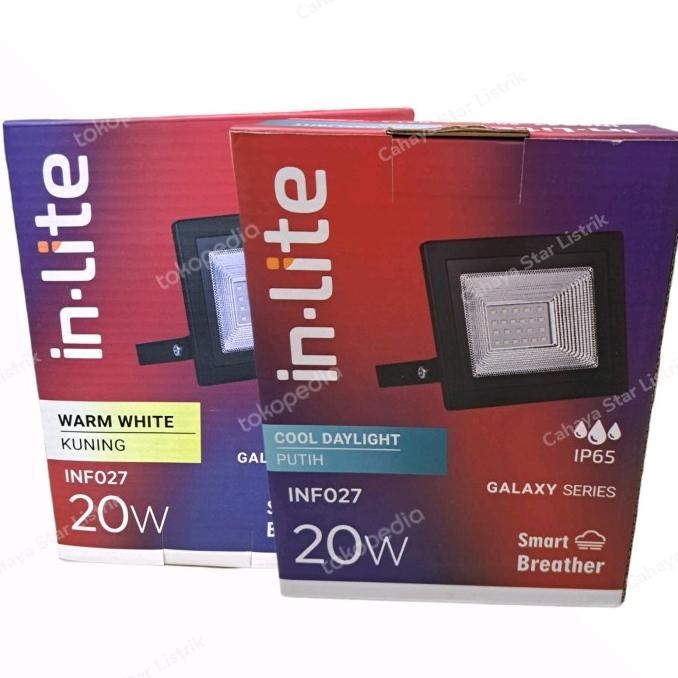 HARGA DISC - LAMPU SOROT LED INLITE 20W 20 WATT INF027 FLOODLIGHT