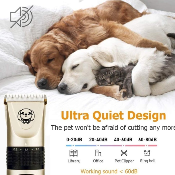 Cukur Bulu Anjing / Alat Cukur Bulu Kucing /Pet Clipper Grooming Hewan