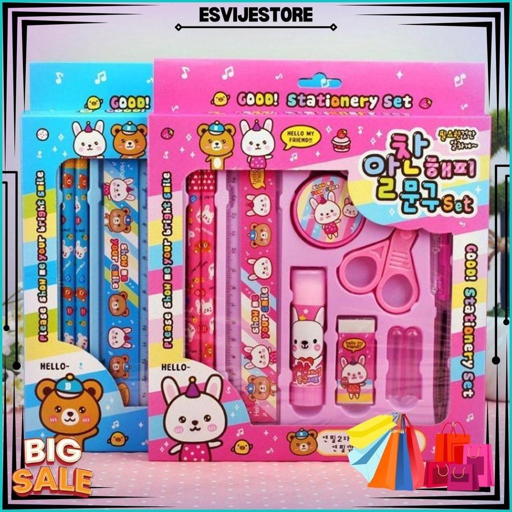 

<< Jenius >> Pensil Set 9 In 1 Alat Tulis Set Karakter Souvenir Alat Tulis Sekolah Souvenir Anak Ulang Tahun Gratis Ongkir