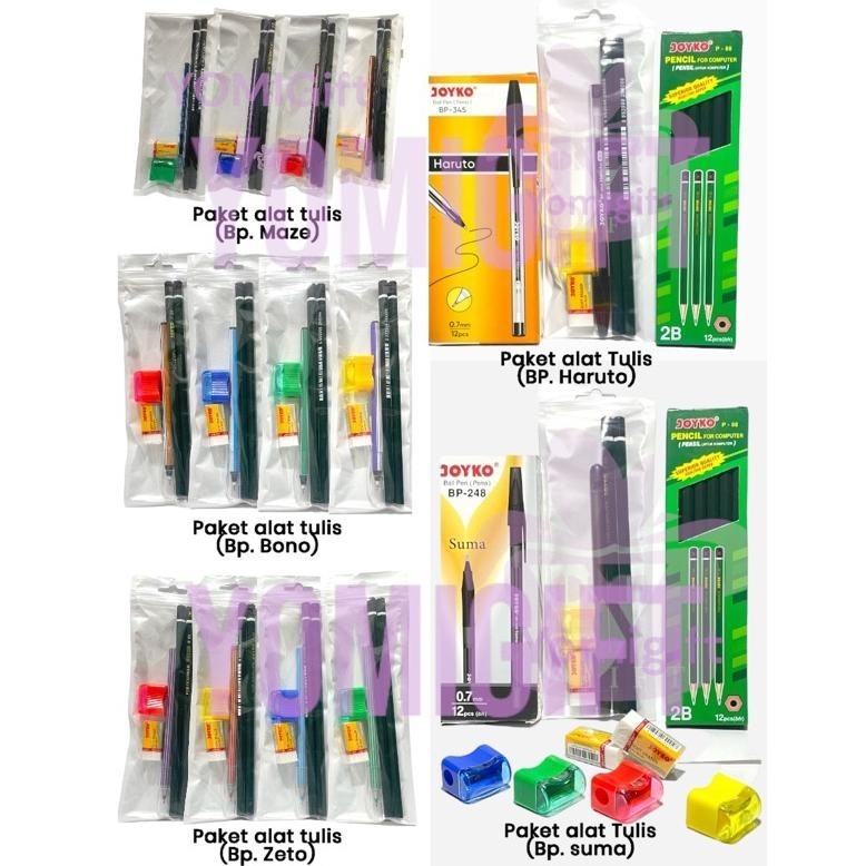 

Paket Alat Tulis Joyko / Paket Pensil , Bulpen , Rautan Penghapus Joyko Sale