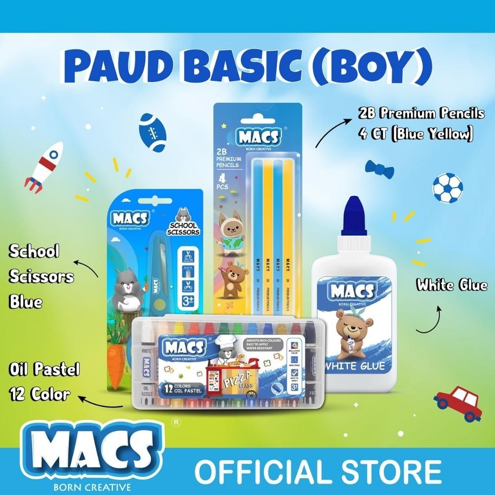 

Macs Paket Paud Basic / Crayon / Pensil / Paket Sekolah Sale