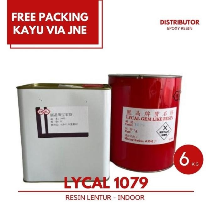 Resin bening Lycal (Lentur) dgn Katalis - Lycal 1079 - 6 kg
