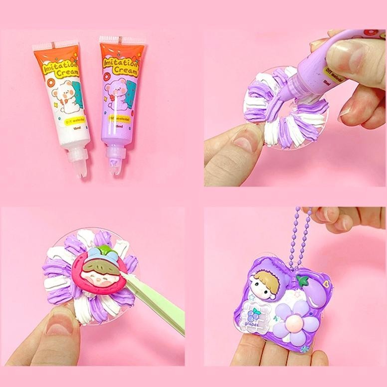 

Kotak Indah Kartun Cream Gum Stiker Bahan Kartu Guka Siswa Deco Diy Decals Aksesoris Set Promo