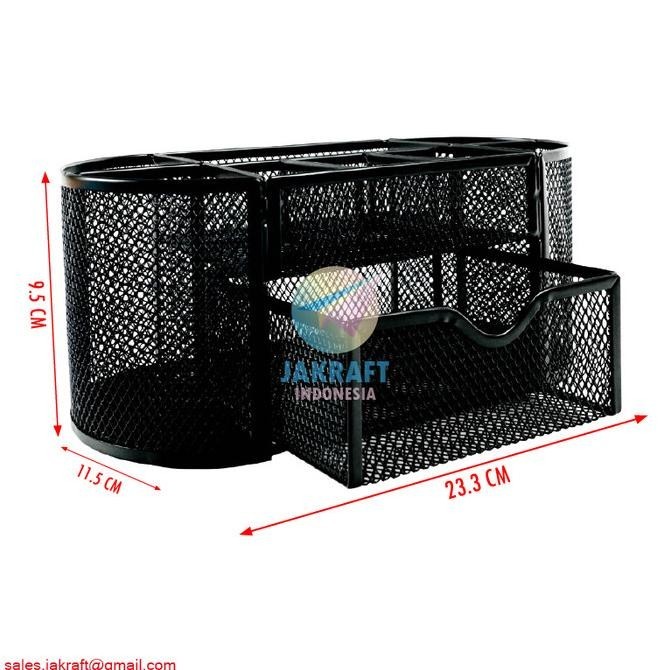 Desk Set Joyko Ds-23 Tempat Alat Tulis Pensil Meja Jaring Rak Besi