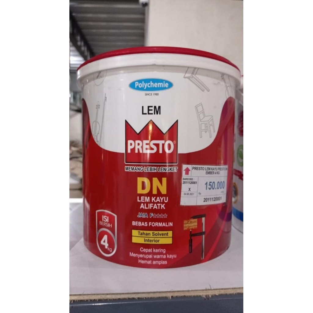 Presto Lem Kayu Presto DN Ember 4kg