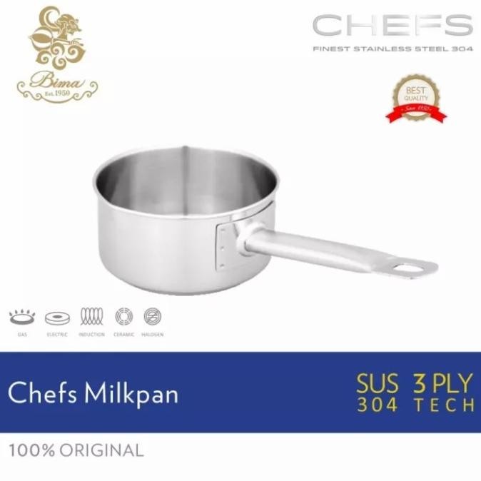 Milk Pan Bima Stainless 14Cm Panci Susu Sauce Pan Mpasi Sus 304 Bp814