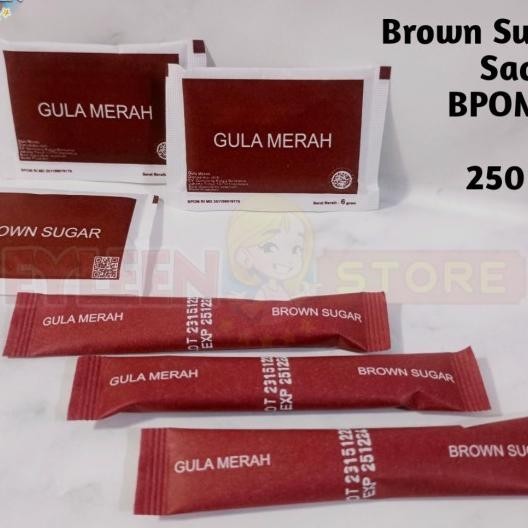 

Brown Sugar Sachet / Gula Merah Isi 250 Pcs Gula Hotel Sachet