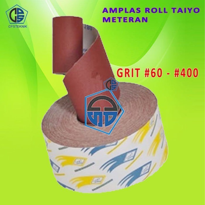 Amplas Bangunan Taiyo 1 Gulung Roll Amplas 1 Roll Grit 60 - 400