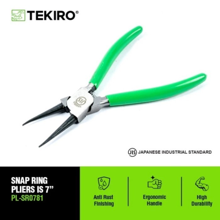 Tang Snap Ring Tekiro 7" Lurus Tutup Is Tang Snapring Tekiro