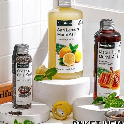 

Nutrifarm Paket Sari Lemon Madu Hutan Chia Seed 3 In 1
