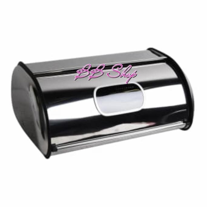 [New] Wadah Saji Tempat Roti Kue Stainless 43X27 Cm Krishome Bread Box