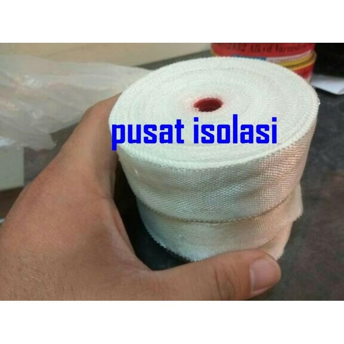 

Pita Tahan Panas / Pita Fiber Glass Cloth Tape 1" Inch/Murah