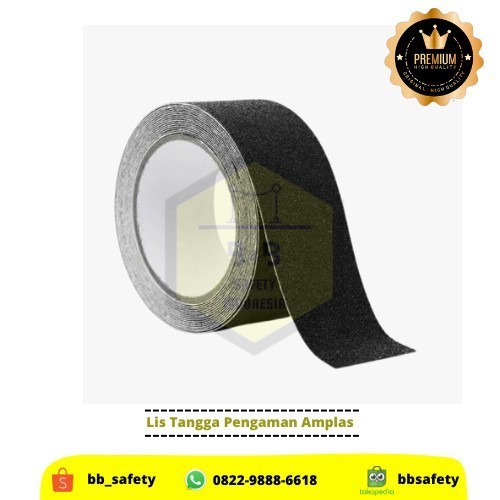 

Anti Slip Tape / Lakban Anti Licin / Lis Tangga Amplas 5 Cm X 18 Mtr