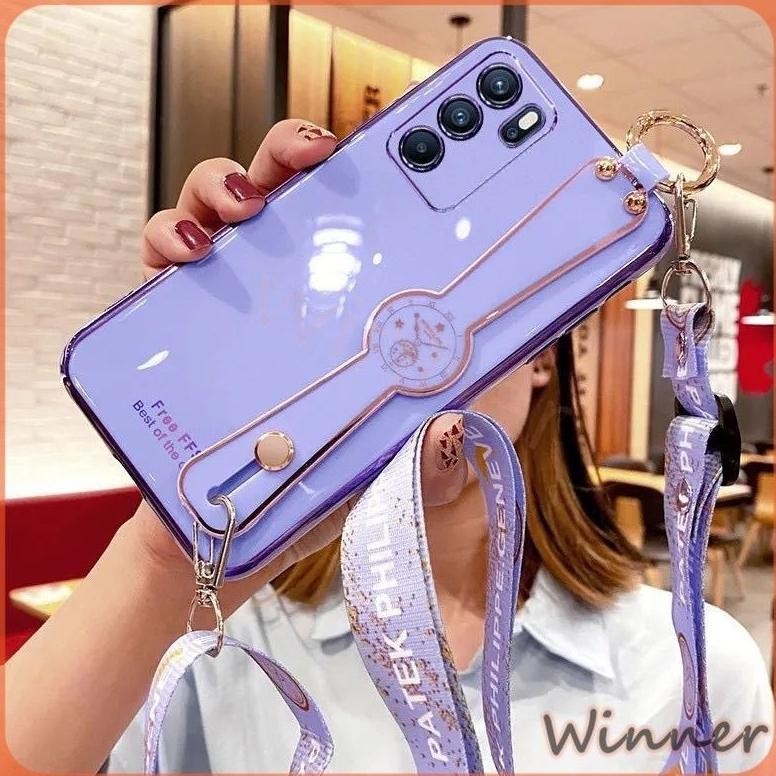 Re-65 Case Oppo Reno 8 7 4G Reno7 Z 5G Reno8 Z 5G Reno 6 4G Reno 6 5G Reno 6 Pro Tali Plating Bening