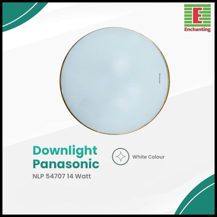 Lampu Downlight Led Bulat Panasonic 14 Watt Nlp54707