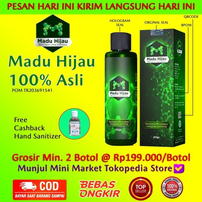 

Ready Madu Hijau 100% Asli Obat Asam Lambung dan GERD