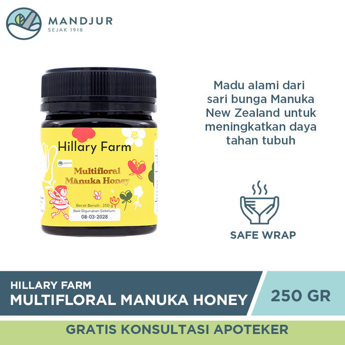 

Ready Manuka Honey Blend Hillary Farm 250 Gram - 100 % Madu Manuka Asli