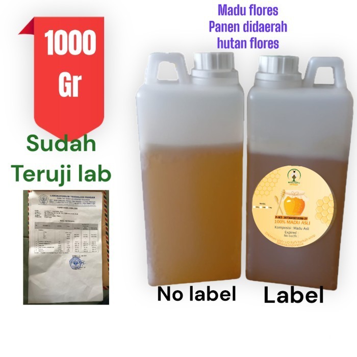 

Ready madu asli hutan flores (NTT) uji lab... netto 1kg