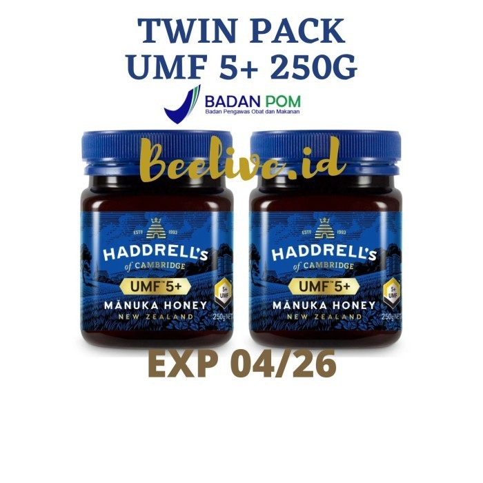 

Ready Madu haddrells Manuka Honey UMF 5+ 500 gr