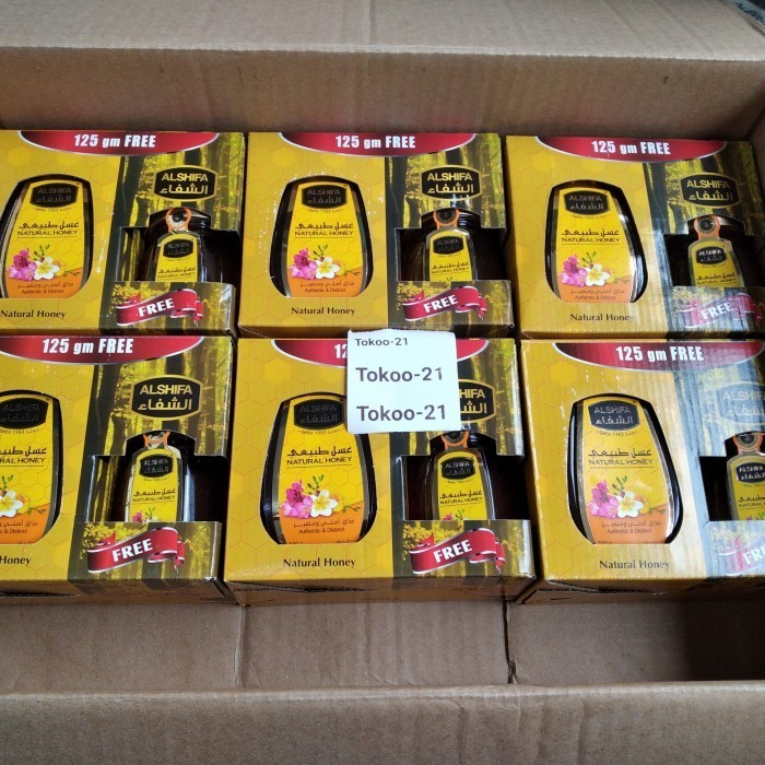 

Ready madu al shifa 500gr free 125gr promo