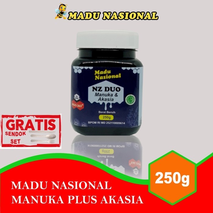 

Ready Madu Nasional NZ Duo Manuka + Akasia UMF10+ 250gr Extra Propolis Polen