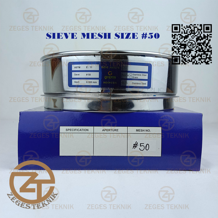 Sieve Mesh Size 50 -- Saringan Ayakan Tanah -- Sieve Analys Test Mesh