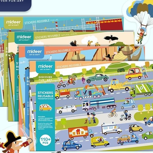 

Deer Reusable Stier Humanities - Buku Stiker - Mainan Edukasi Anak Md1017 L