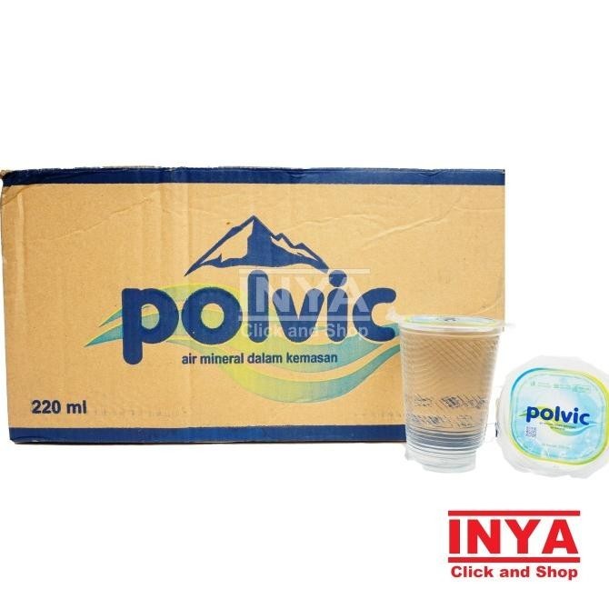 

Polvic Air Minum Kemasan 48x220ml BOX - Kemasan Gelas - Water