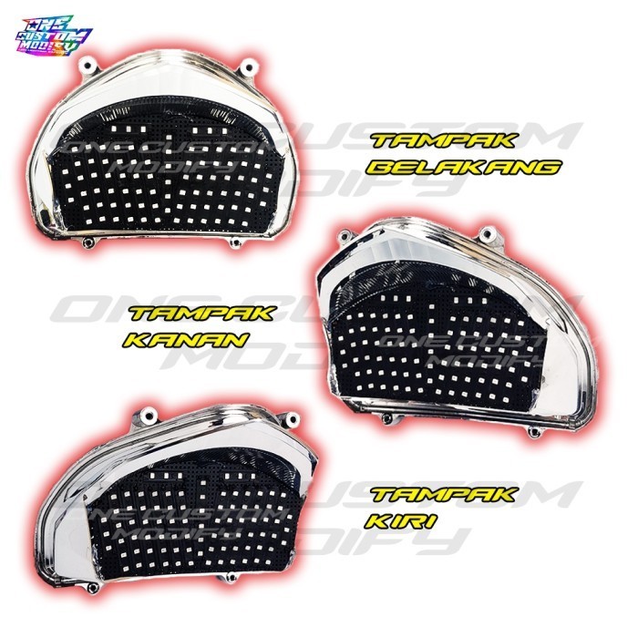 Stoplamp Running Cb 150R Old Lampu Rem Led Belakang 8 & 10 Mode Variasi Motor One Custom Modify