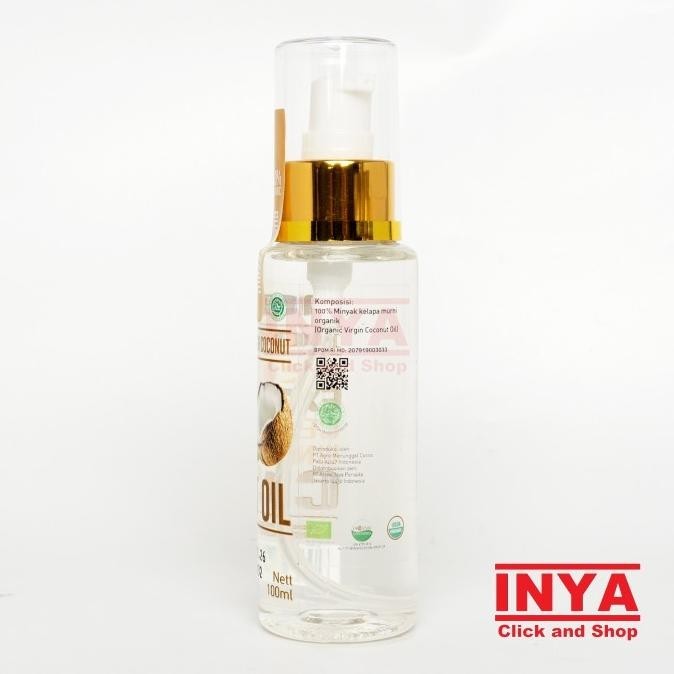 

MEZZALUNA Organic Virgin Coconut Oil 100% Made from Coconut 100ml - Minyak Kelapa