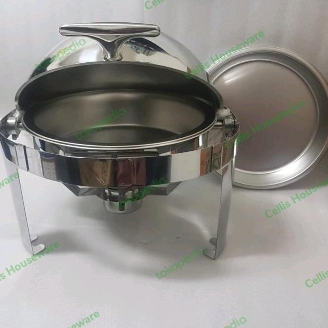 [Baru] Roll Top Bulat Stainless 6 Liter - Prasmanan Roll Top