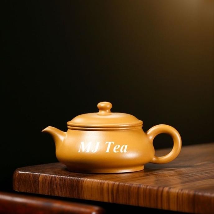 [Ready Stock] Yixing Purple Sand Handmade Gold Zhuni Ming Furnaces Teapot - Poci Teh