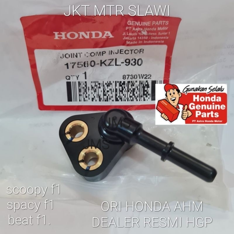 17560-KZL-930 joint injektor, joint injector beat f1, vario f1,scoopy f1spacy f1ori honda ahm asli h