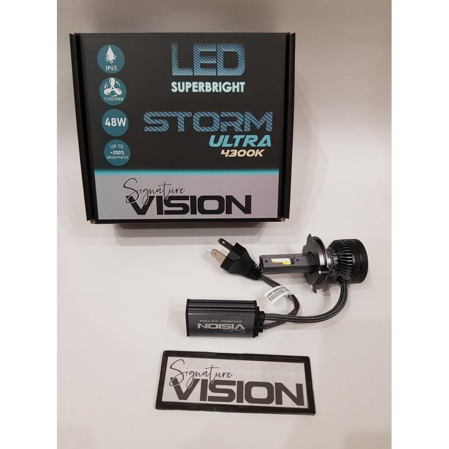 Sv Led Storm Ultra 4300K Lampu H4 Hs1 Eceran 1 Buah Motor