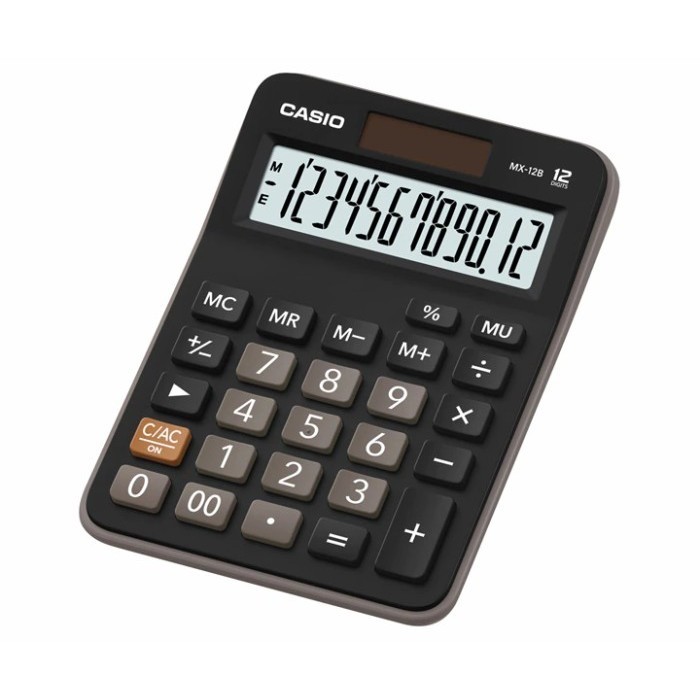 

Ready Kalkulator Meja CASIO MX-12B-BK Office Desktop Value Series Calculator