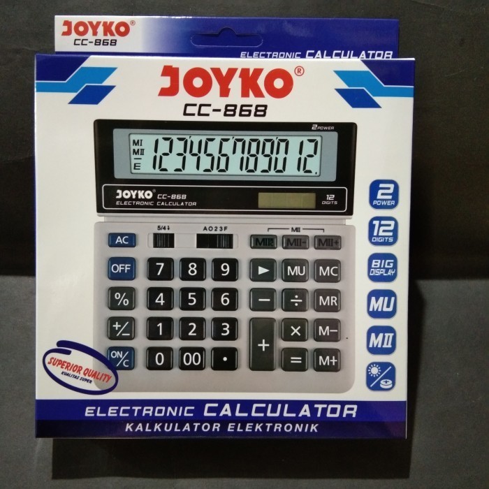 

Ready KALKULATOR JOYKO BESAR 12 DIGIT SETARA SDC-868