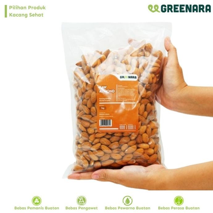 

Kacang Almond Mentah 1kg / Raw Almond