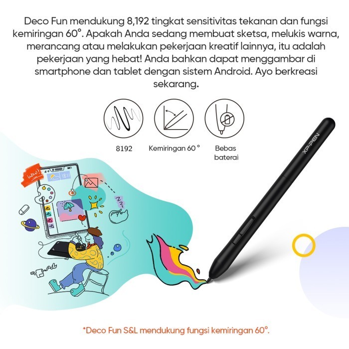 

XPPen Deco Fun S Drawing Tablet - 6.3 x 4 inch