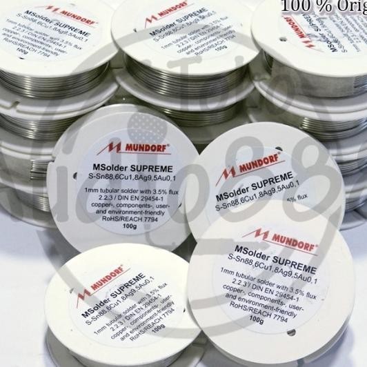 Timah / Tenol Solder Audio High End Mundorf Supreme Per Roll 100 Gram