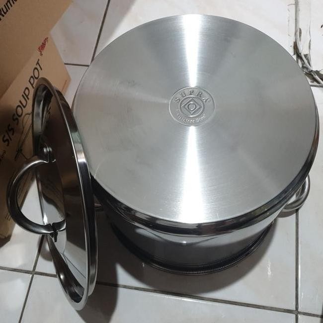[Ready Stock] Supra Stockpot 20 Qt Horekaru Pot. Panci Kompor Induksi Stainless