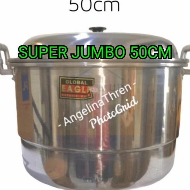 [Ready] Terbaru Panci Langseng 50 Cm Eagle Alumunium - Panci Kukus Super Jumbo