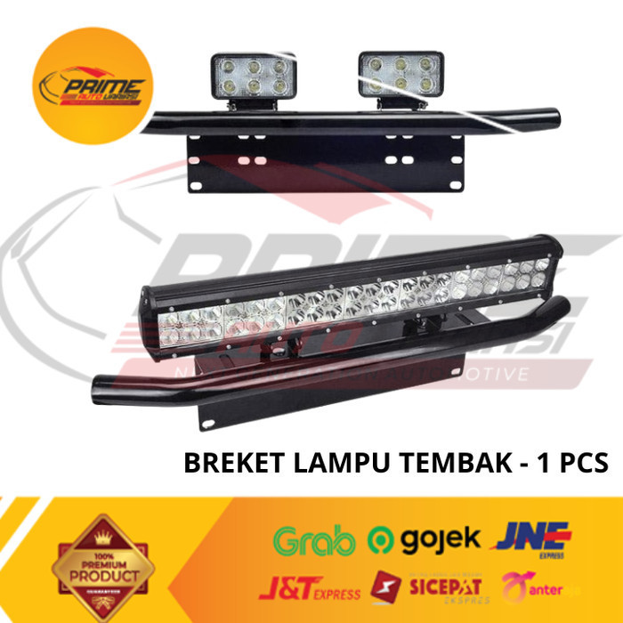 BREKET BRECKET LAMPU TEMBAK SOROT di Plat Nomor Mobil