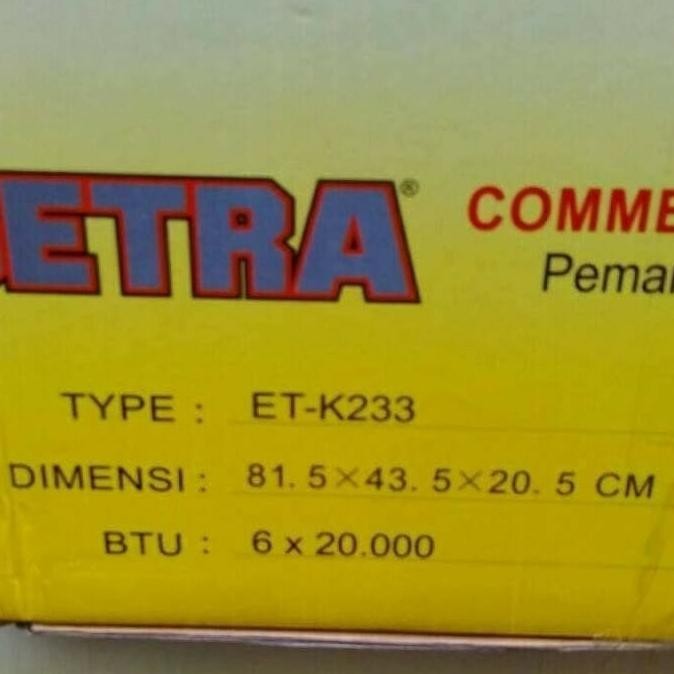 [Ready Stock] Panggangan Sosis Getra 6 Tungku Etk 233