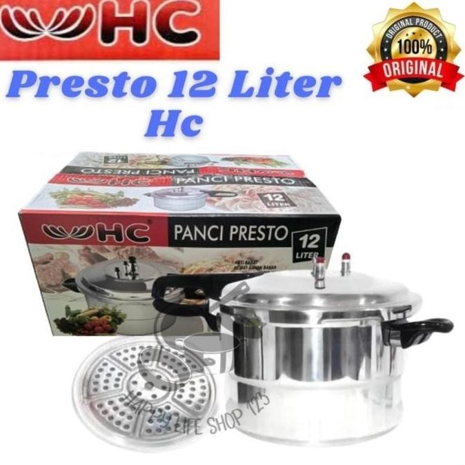[New] Promo Presto 12 Liter Hc/Panci Presto 12 Liter Hc/Presto Aluminium 12