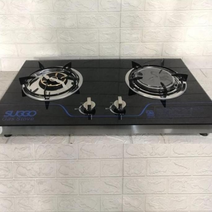 [New] Kompor Gas 2 Tungku Mix Bara Suggo Sg-209 Bisa Tanam / Bisa Meja
