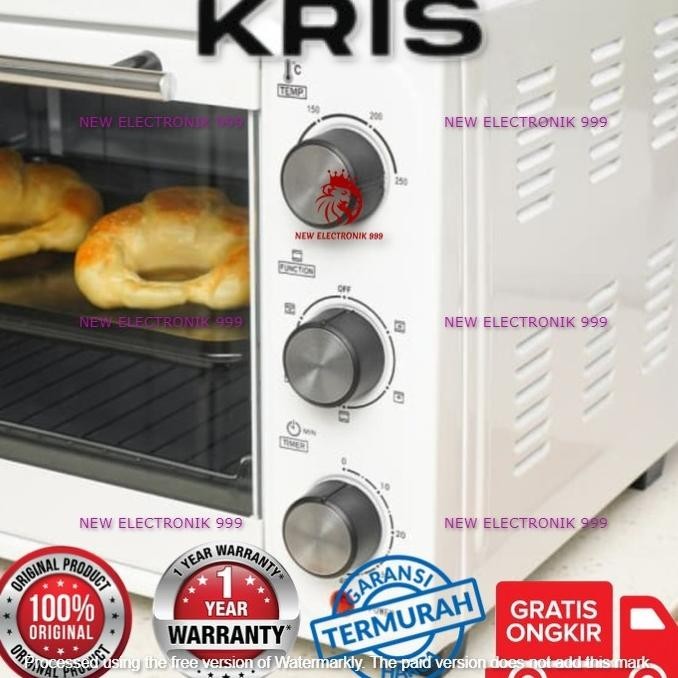 [Baru] Kris 32 Ltr Oven Toaster Putih Kris Oven Toaster 32L White