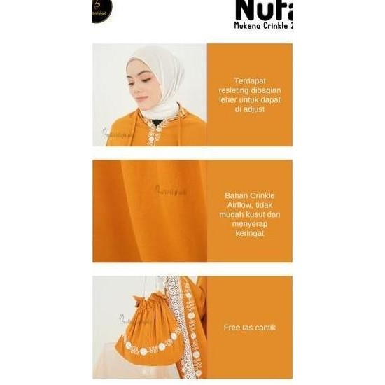 [Garansi] Mukena Nufa Butterfly Hijab X King Salman