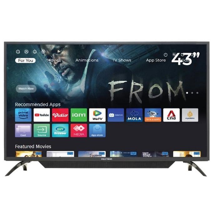 [Ready Stock] Led Tv Polytron 43Cv8869 43 In Usb Movie Hdmi Dvbt2 Digital Smart Tv