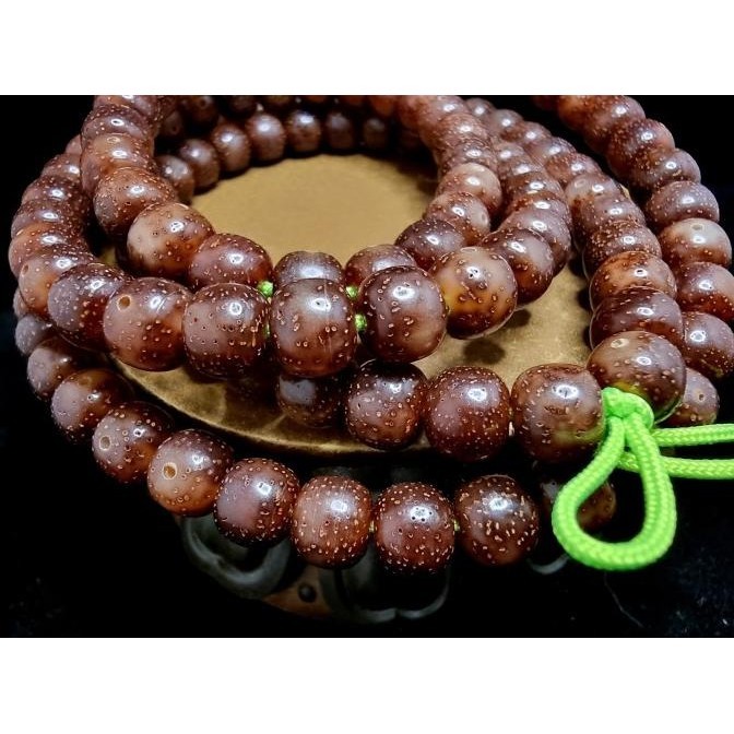 [New] Tasbih Crystalize Bodhi Bintang Bulan Tua Tibet Bahan 20Tahun 8Mm P157